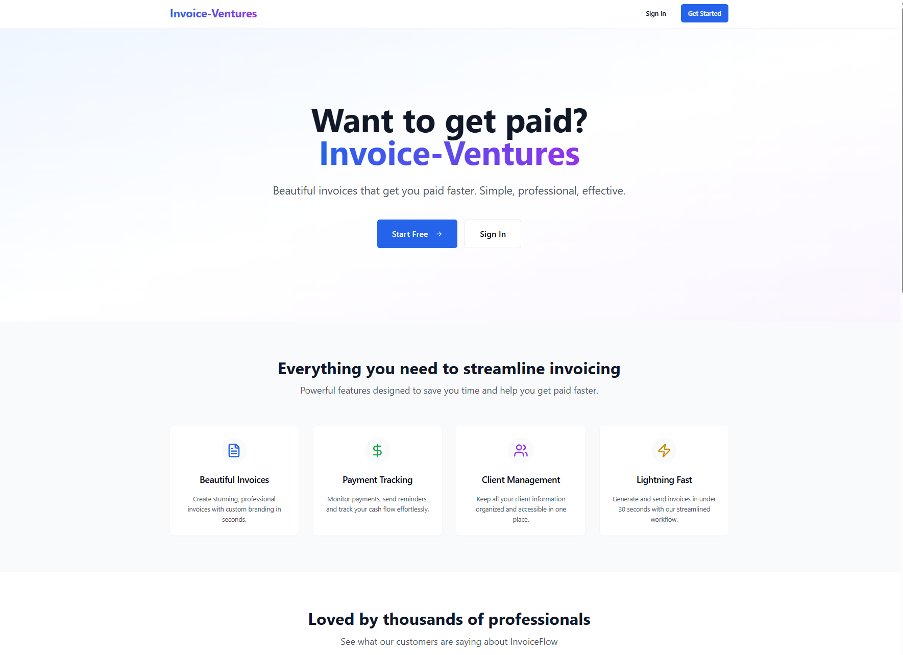 Invoice-Ventures